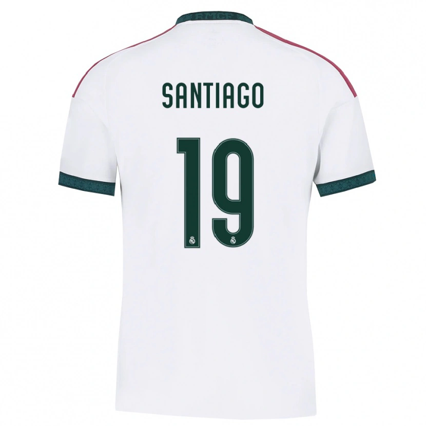 Danxen Femme Maillot Aimar Santiago #19 Vert Foncé Blanc Rouge Tenues Domicile 2026/27 T-Shirt