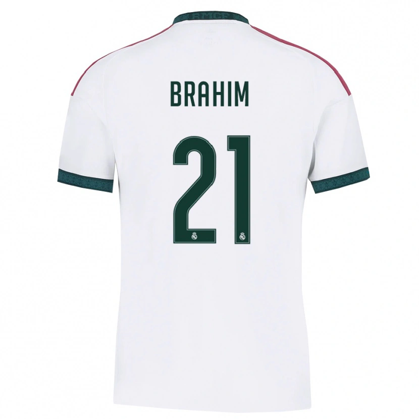Danxen Femme Maillot Brahim Díaz #21 Vert Foncé Blanc Rouge Tenues Domicile 2026/27 T-Shirt