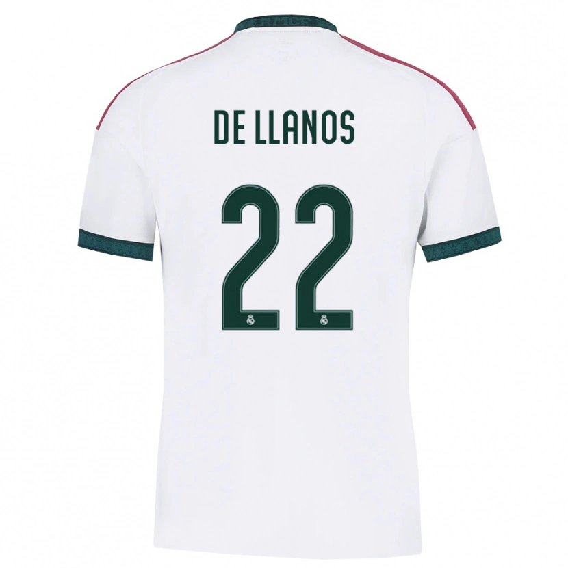 Danxen Femme Maillot Hugo De Llanos #22 Vert Foncé Blanc Rouge Tenues Domicile 2026/27 T-Shirt