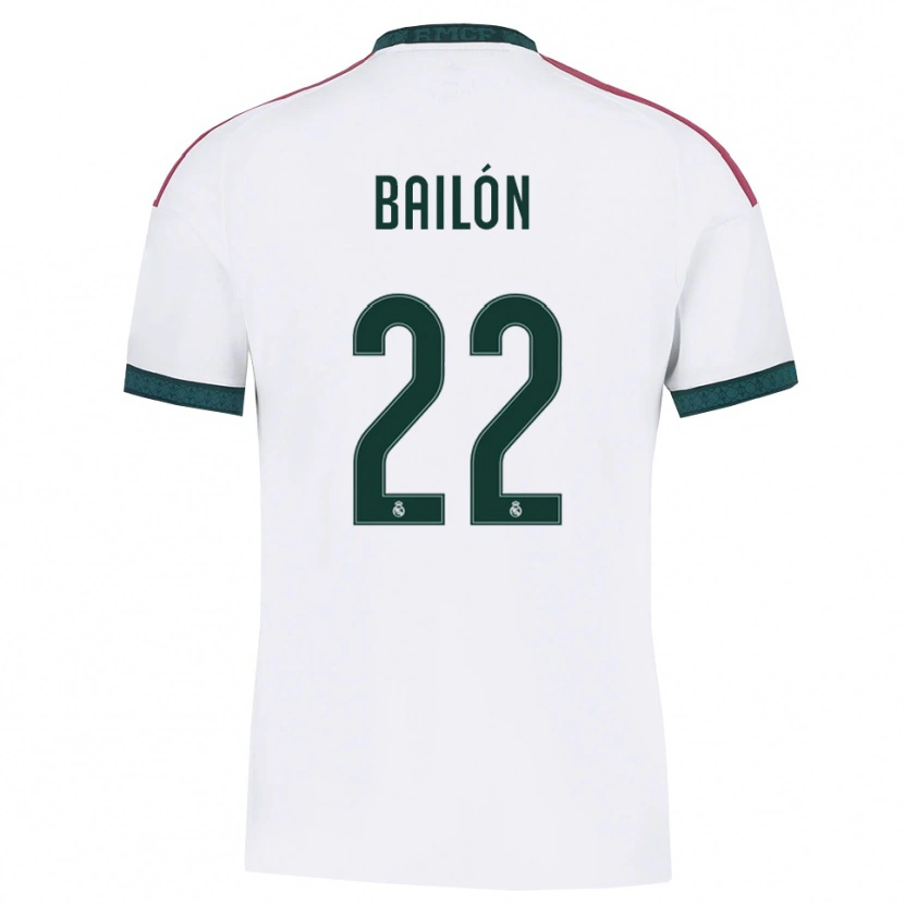 Danxen Femme Maillot Javi Bailón #22 Vert Foncé Blanc Rouge Tenues Domicile 2026/27 T-Shirt