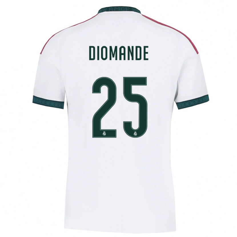 Danxen Femme Maillot Yan Diomande #25 Vert Foncé Blanc Rouge Tenues Domicile 2026/27 T-Shirt