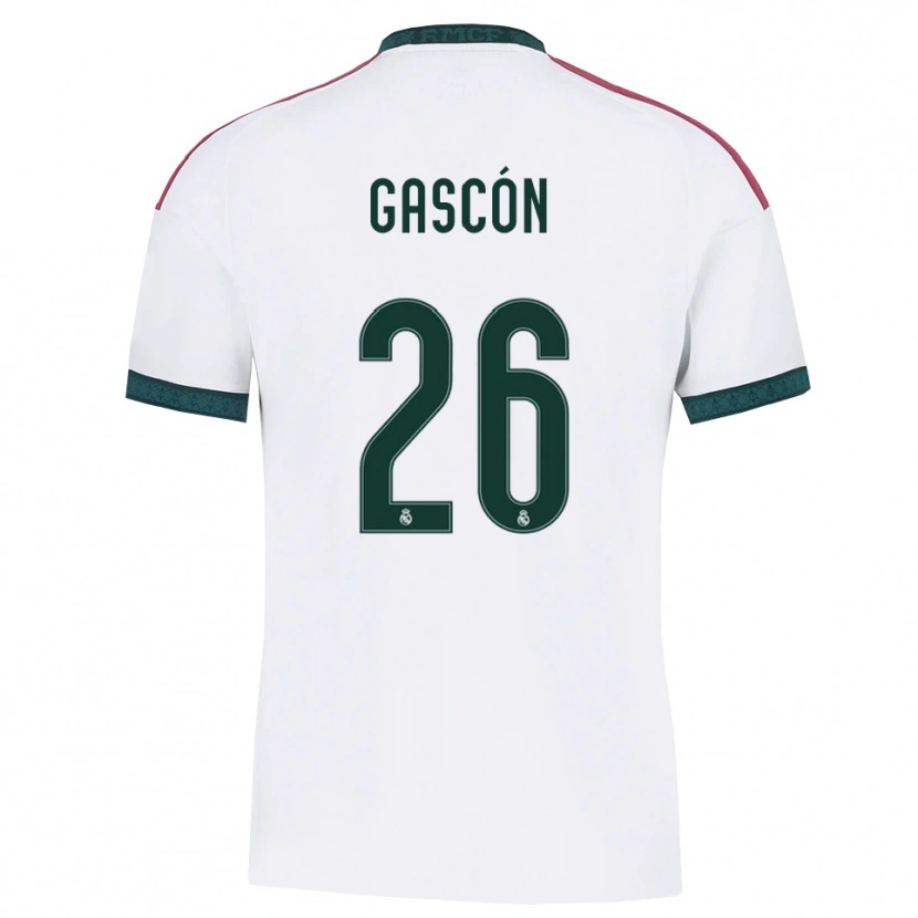 Danxen Femme Maillot Ignacio Gascón #26 Vert Foncé Blanc Rouge Tenues Domicile 2026/27 T-Shirt
