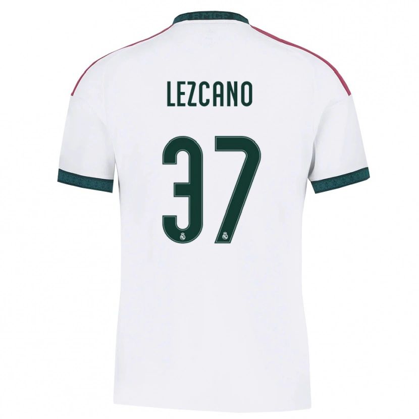 Danxen Femme Maillot Álvaro Lezcano #37 Vert Foncé Blanc Rouge Tenues Domicile 2026/27 T-Shirt