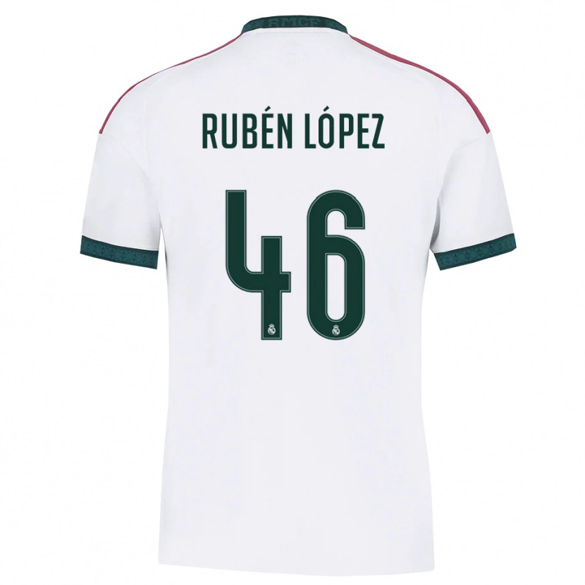 Danxen Femme Maillot Rubén López #46 Vert Foncé Blanc Rouge Tenues Domicile 2026/27 T-Shirt