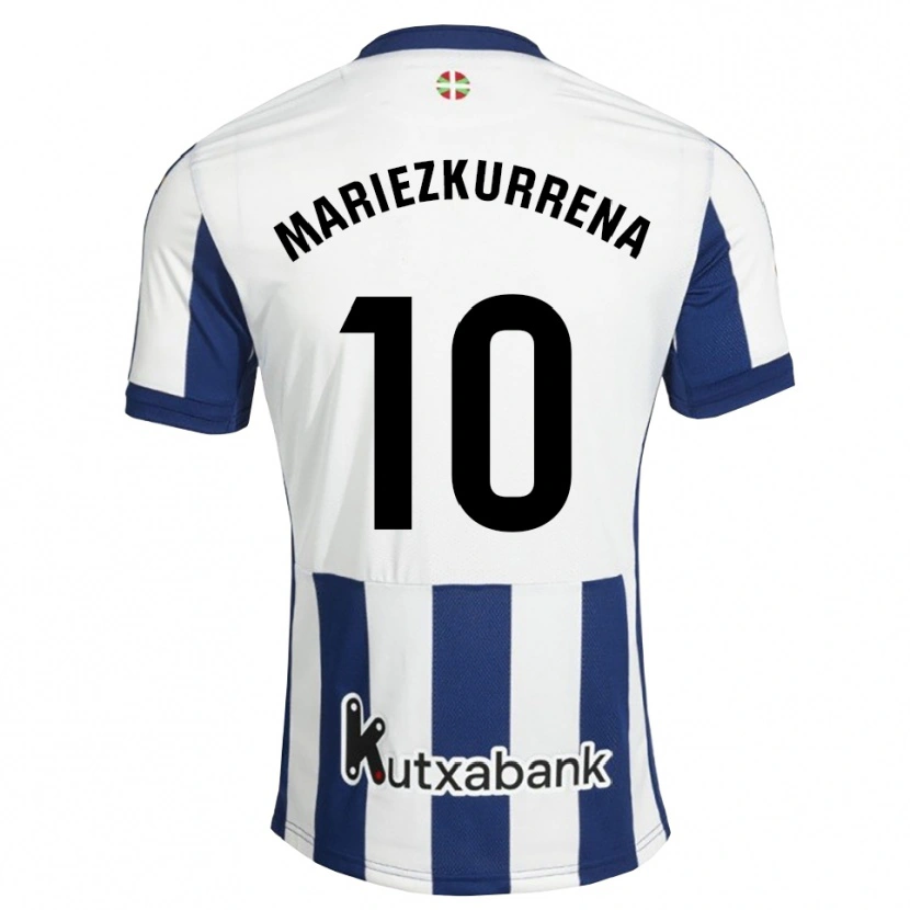 Danxen Femme Maillot Arkaitz Mariezkurrena #10 Bleu Marine Blanc Goldenrod Tenues Domicile 2026/27 T-Shirt