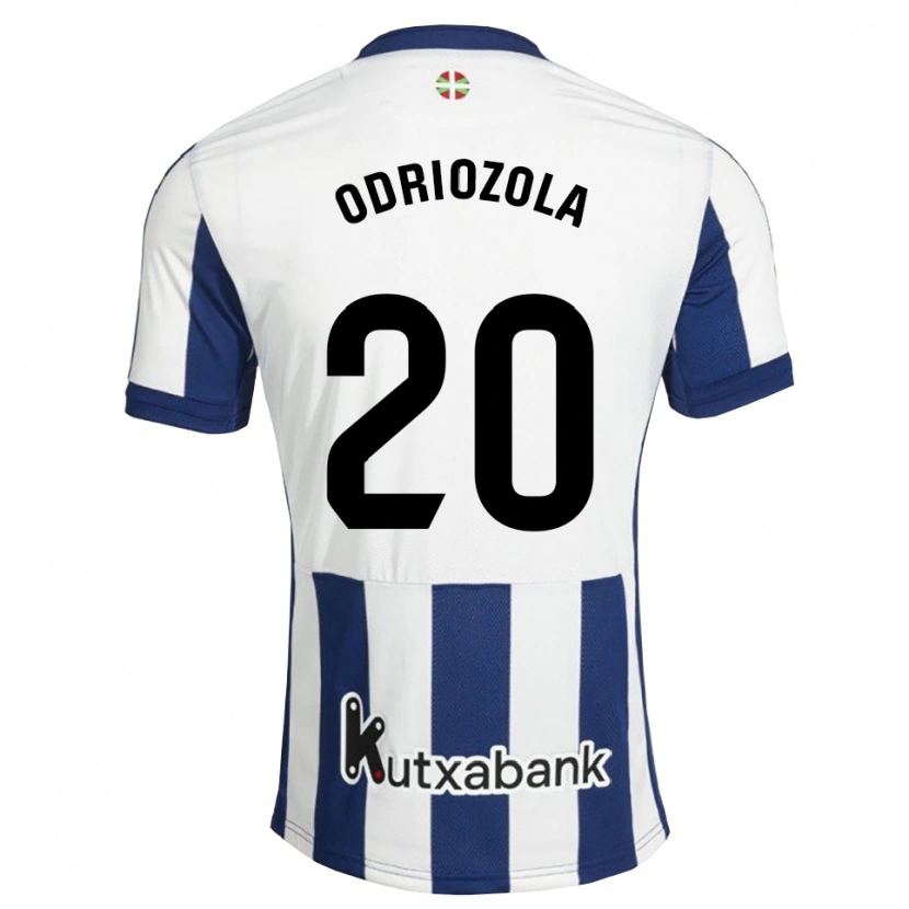 Danxen Femme Maillot Álvaro Odriozola #20 Bleu Marine Blanc Goldenrod Tenues Domicile 2026/27 T-Shirt
