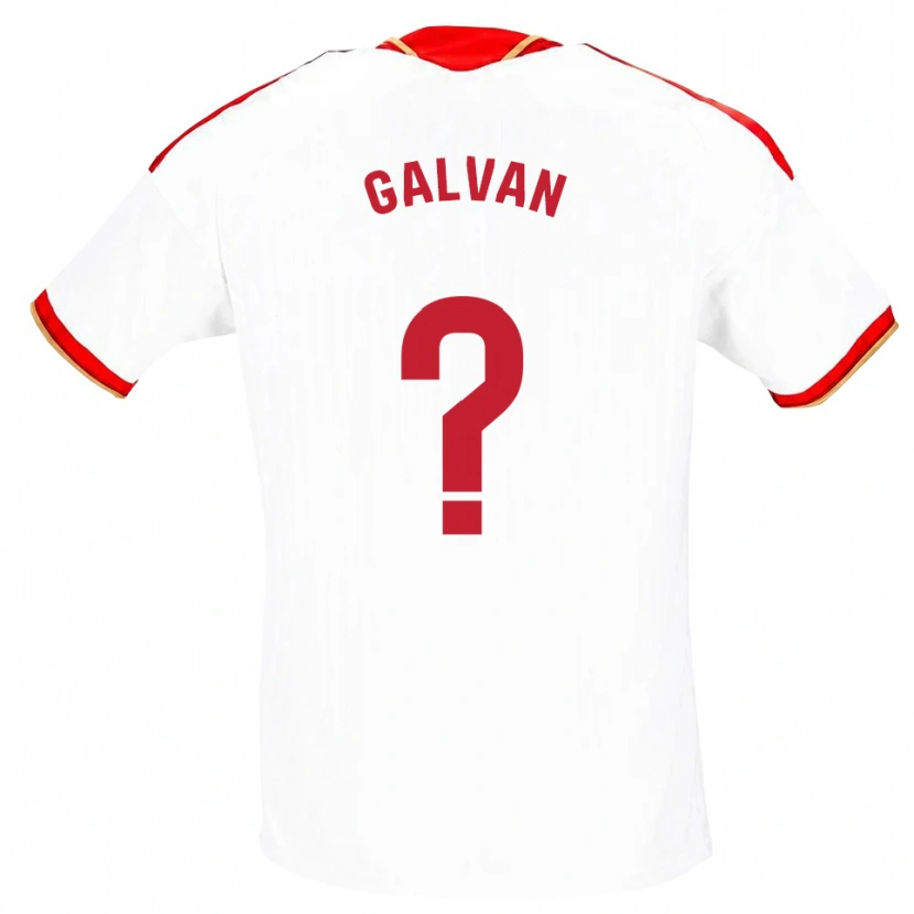 Danxen Femme Maillot Arnaudis Galván #0 Blanc Rouge Tenues Domicile 2026/27 T-Shirt