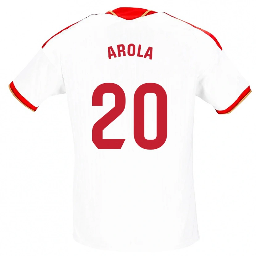 Danxen Femme Maillot Arola Aparicio Gili #20 Blanc Rouge Tenues Domicile 2026/27 T-Shirt