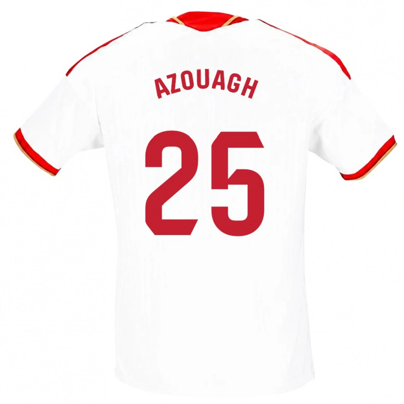 Danxen Femme Maillot Rayan Azouagh #25 Blanc Rouge Tenues Domicile 2026/27 T-Shirt