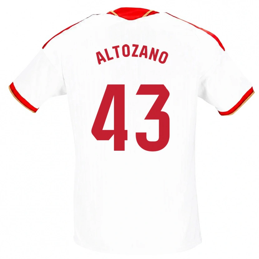 Danxen Femme Maillot Edu Altozano #43 Blanc Rouge Tenues Domicile 2026/27 T-Shirt