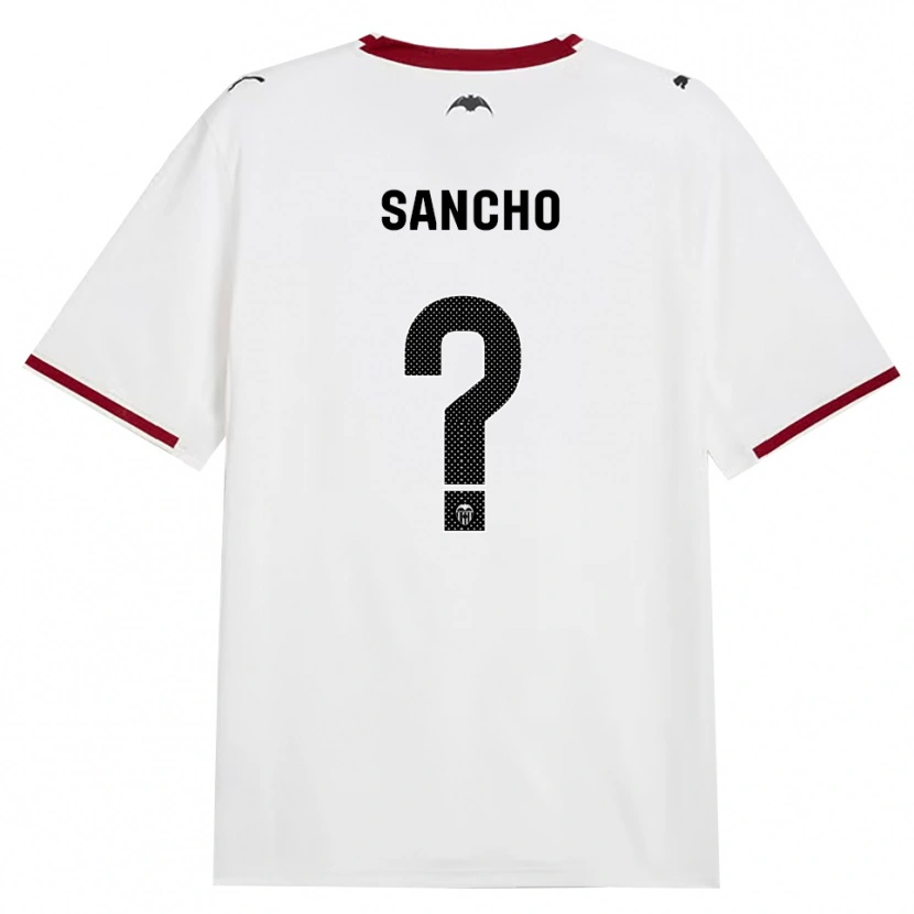 Danxen Femme Maillot Daniel Sancho #0 Noir Blanc Rouge Jaune Tenues Domicile 2026/27 T-Shirt