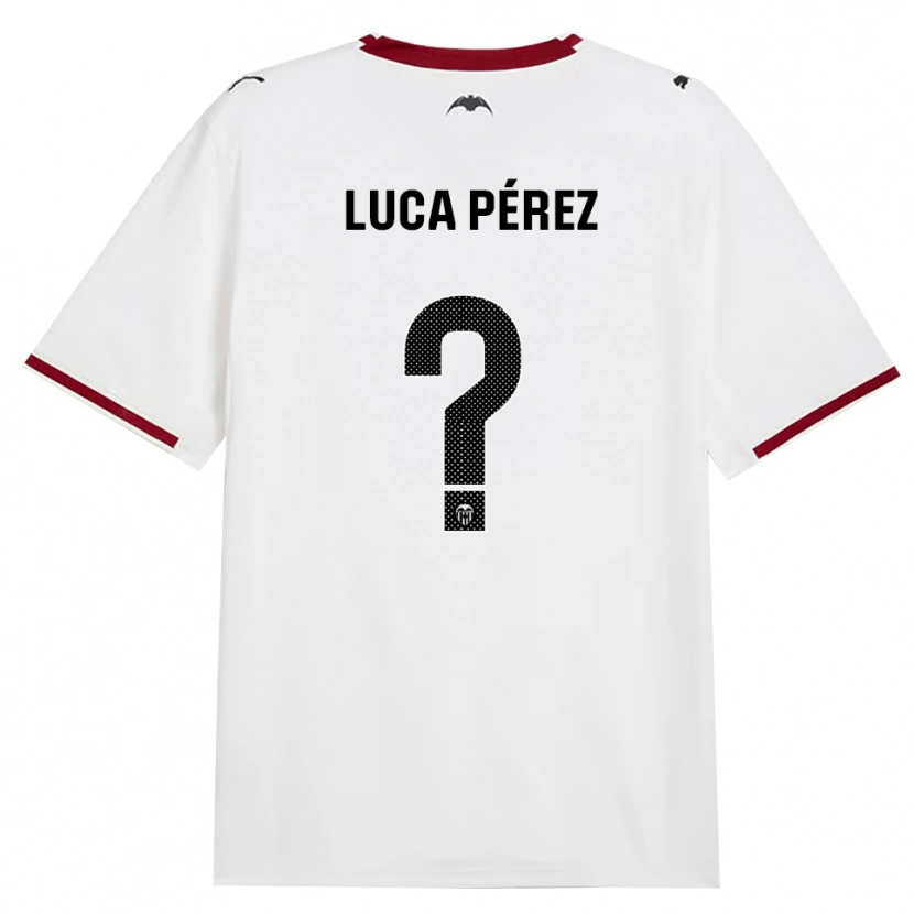Danxen Femme Maillot Simón Luca Pérez #0 Noir Blanc Rouge Jaune Tenues Domicile 2026/27 T-Shirt