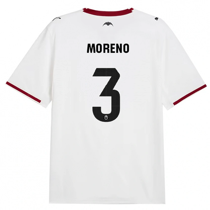Danxen Femme Maillot Diego Moreno #3 Noir Blanc Rouge Jaune Tenues Domicile 2026/27 T-Shirt