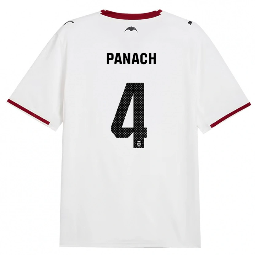 Danxen Femme Maillot Alejandro Panach #4 Noir Blanc Rouge Jaune Tenues Domicile 2026/27 T-Shirt
