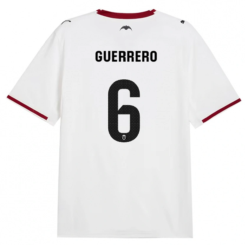 Danxen Femme Maillot Paula Guerrero #6 Noir Blanc Rouge Jaune Tenues Domicile 2026/27 T-Shirt