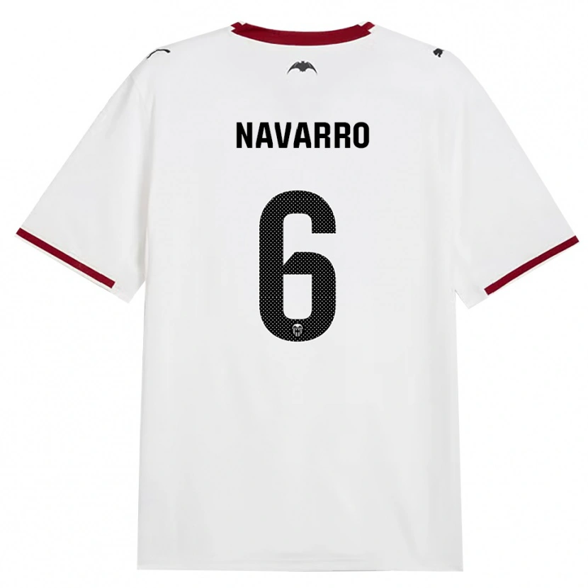 Danxen Femme Maillot Javi Navarro #6 Noir Blanc Rouge Jaune Tenues Domicile 2026/27 T-Shirt