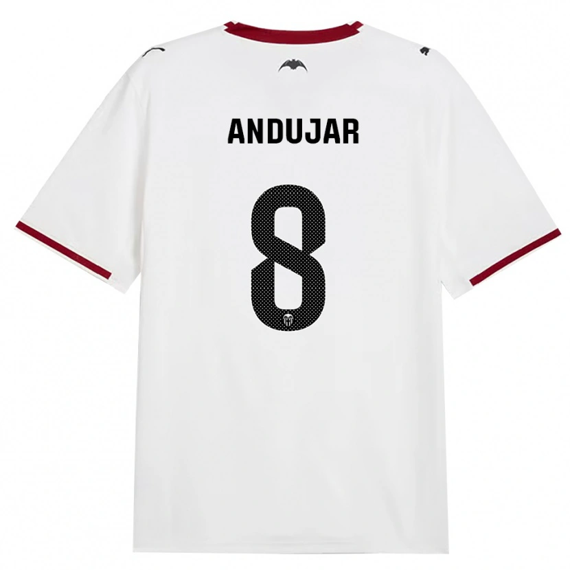 Danxen Femme Maillot Candela Andujar #8 Noir Blanc Rouge Jaune Tenues Domicile 2026/27 T-Shirt