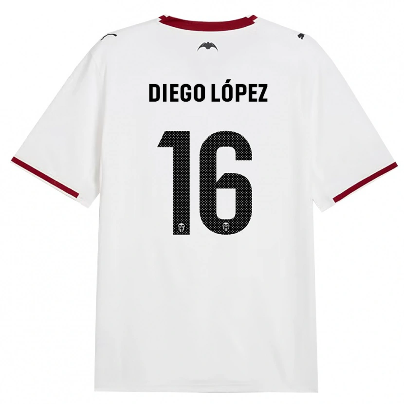 Danxen Femme Maillot Diego López #16 Noir Blanc Rouge Jaune Tenues Domicile 2026/27 T-Shirt