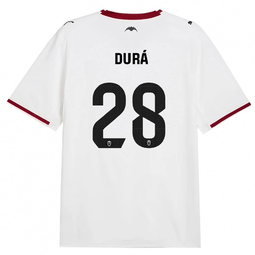 Danxen Femme Maillot Jaume Durá #28 Noir Blanc Rouge Jaune Tenues Domicile 2026/27 T-Shirt