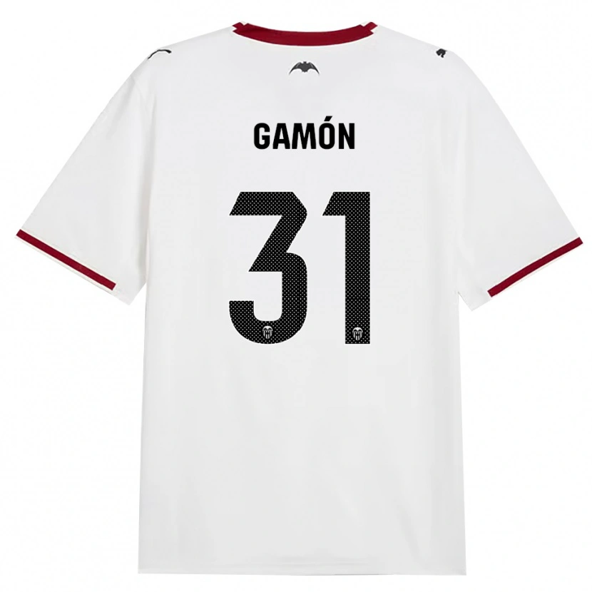 Danxen Femme Maillot Rodrigo Gamón #31 Noir Blanc Rouge Jaune Tenues Domicile 2026/27 T-Shirt