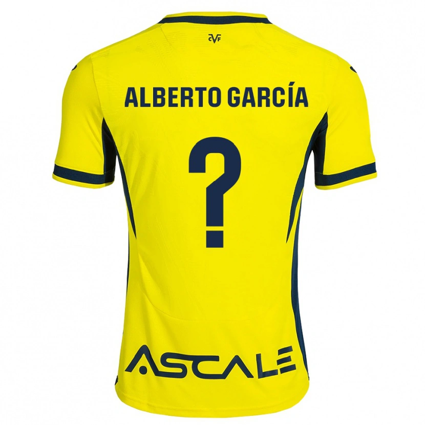 Danxen Femme Maillot Alberto García #0 Jaune Noir Rouge Tenues Domicile 2026/27 T-Shirt