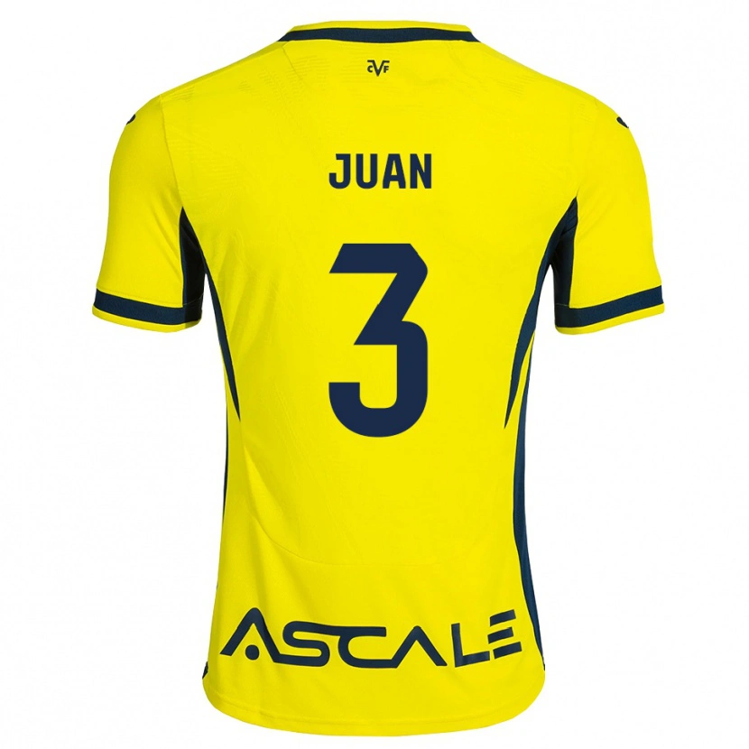 Danxen Femme Maillot Sergi Juan #3 Jaune Noir Rouge Tenues Domicile 2026/27 T-Shirt