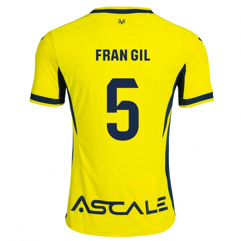 Danxen Femme Maillot Fran Gil #5 Jaune Noir Rouge Tenues Domicile 2026/27 T-Shirt