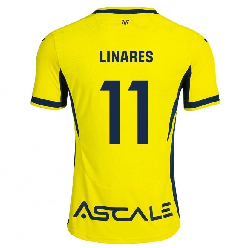 Danxen Femme Maillot Mario Linares #11 Jaune Noir Rouge Tenues Domicile 2026/27 T-Shirt