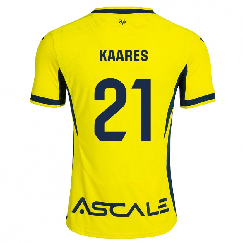 Danxen Femme Maillot Andero Kaares #21 Jaune Noir Rouge Tenues Domicile 2026/27 T-Shirt