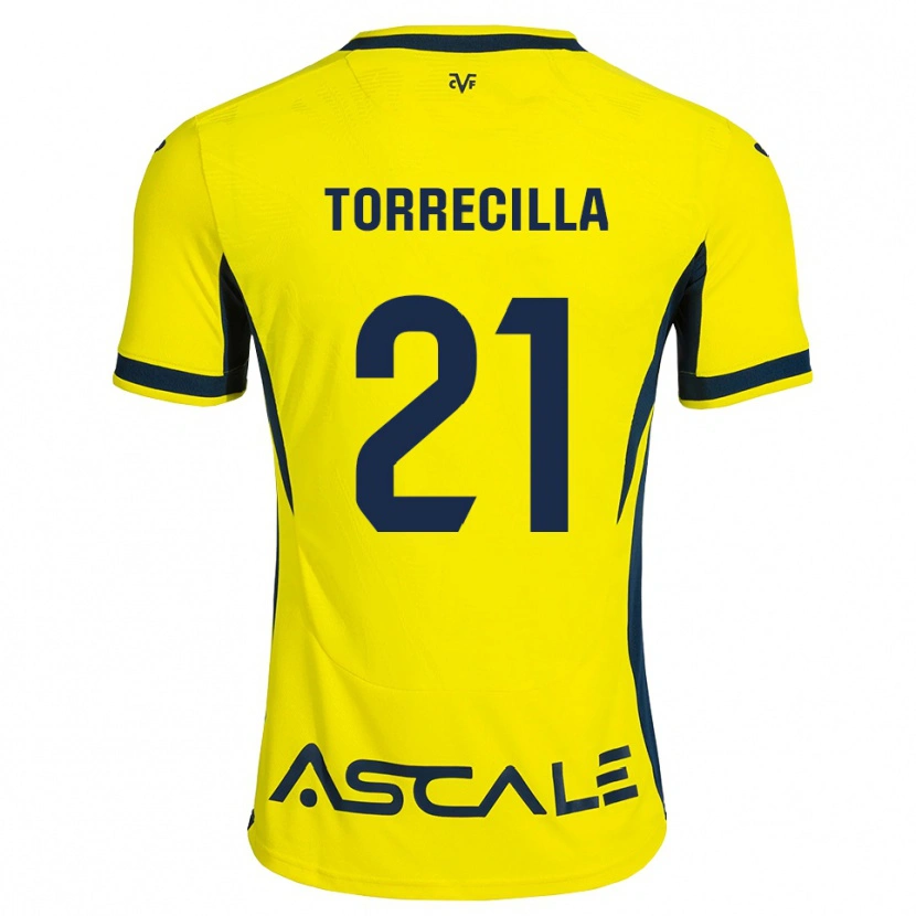 Danxen Femme Maillot Virginia Torrecilla #21 Jaune Noir Rouge Tenues Domicile 2026/27 T-Shirt