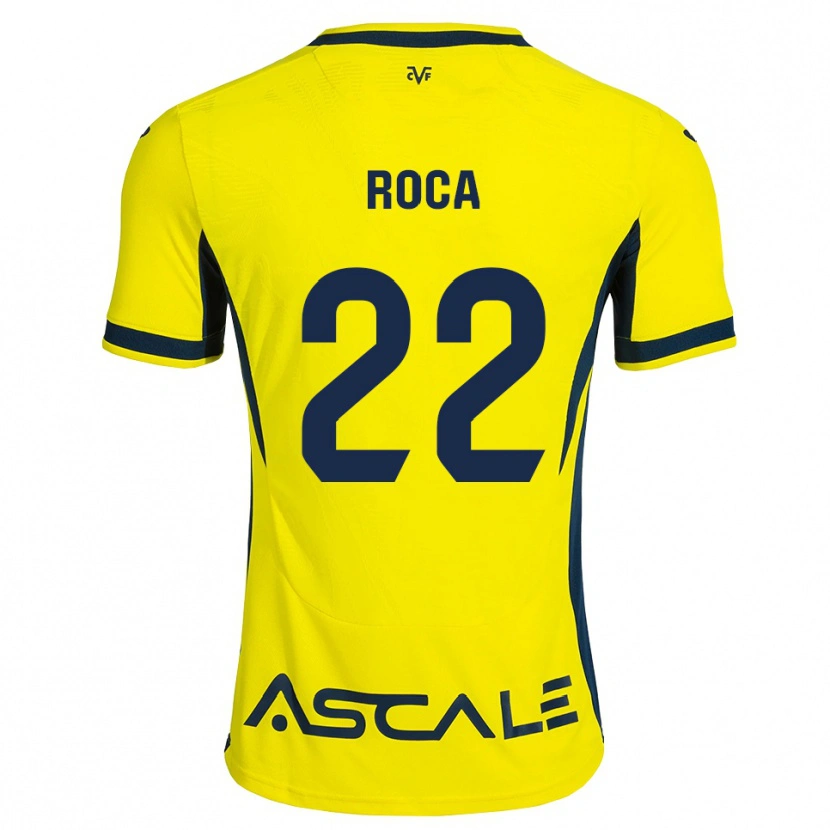 Danxen Femme Maillot Mauro Roca #22 Jaune Noir Rouge Tenues Domicile 2026/27 T-Shirt