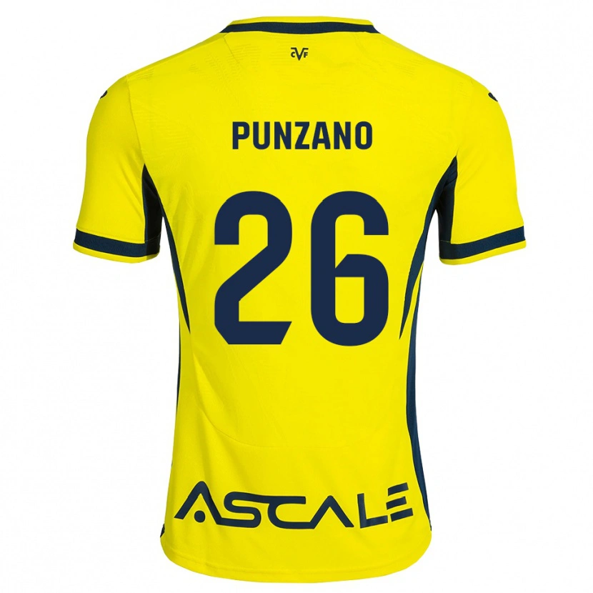 Danxen Femme Maillot Iker Punzano #26 Jaune Noir Rouge Tenues Domicile 2026/27 T-Shirt