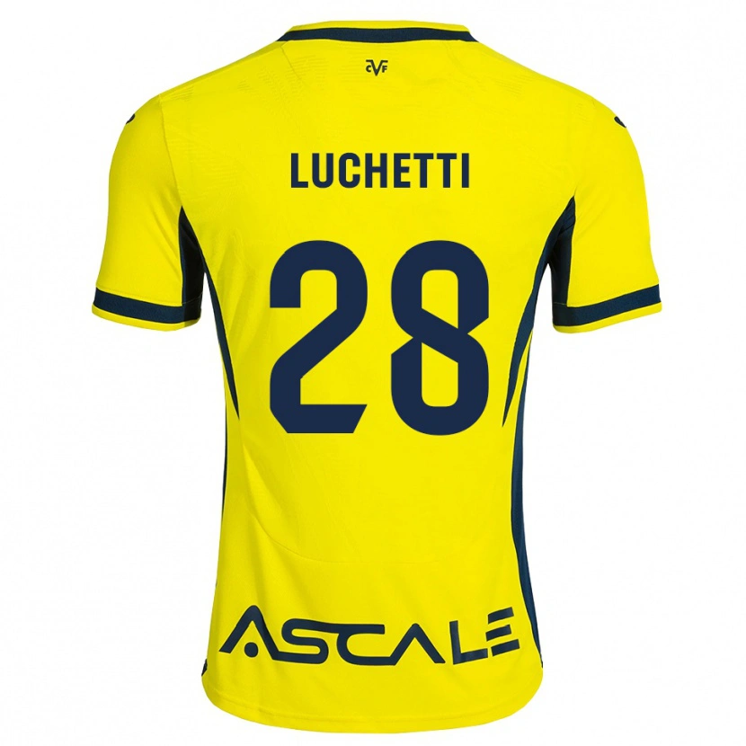 Danxen Femme Maillot Danilo Luchetti #28 Jaune Noir Rouge Tenues Domicile 2026/27 T-Shirt