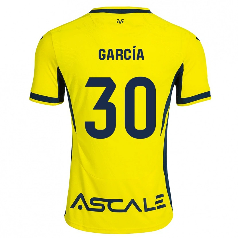 Danxen Femme Maillot Albert García #30 Jaune Noir Rouge Tenues Domicile 2026/27 T-Shirt
