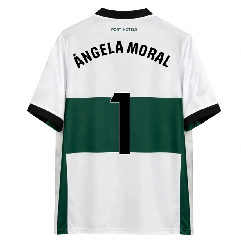 Danxen Femme Maillot Ángela Moral Ferrer #1 Vert Blanc Rouge Tenues Domicile 2026/27 T-Shirt