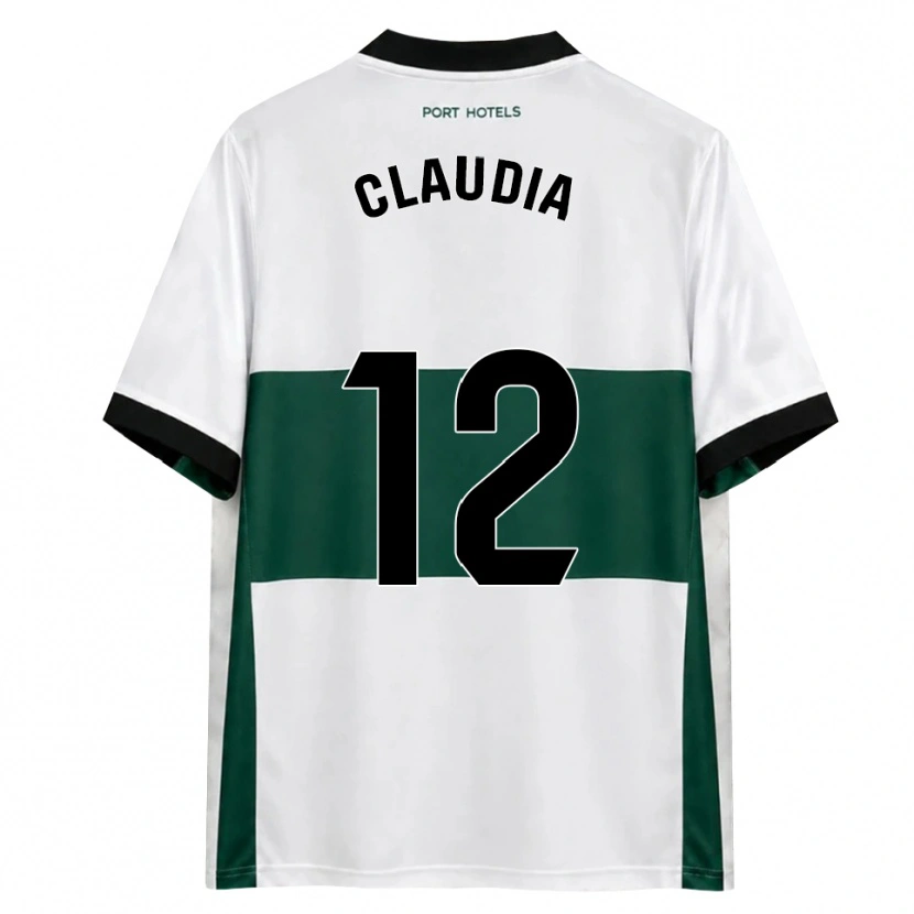 Danxen Femme Maillot Claudia Rabasco Campello #12 Vert Blanc Rouge Tenues Domicile 2026/27 T-Shirt