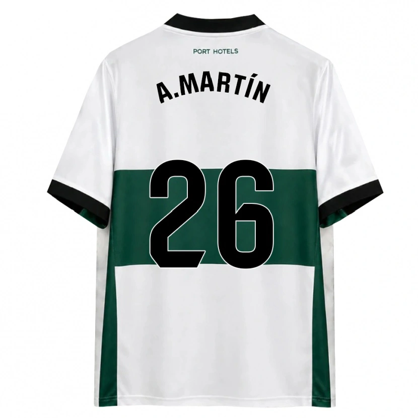 Danxen Femme Maillot Alejandro Martín #26 Vert Blanc Rouge Tenues Domicile 2026/27 T-Shirt