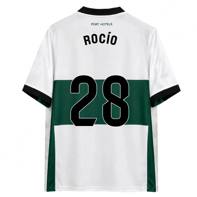 Danxen Femme Maillot Rocío Rodríguez Jiménez #28 Vert Blanc Rouge Tenues Domicile 2026/27 T-Shirt