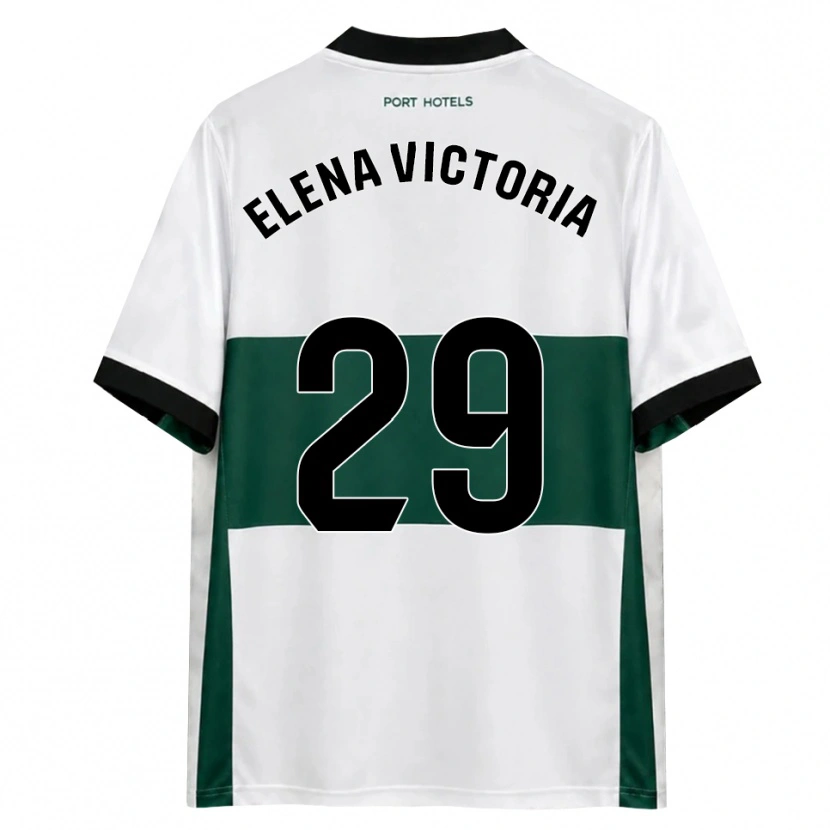 Danxen Femme Maillot Elena Victoria Mas Berna #29 Vert Blanc Rouge Tenues Domicile 2026/27 T-Shirt