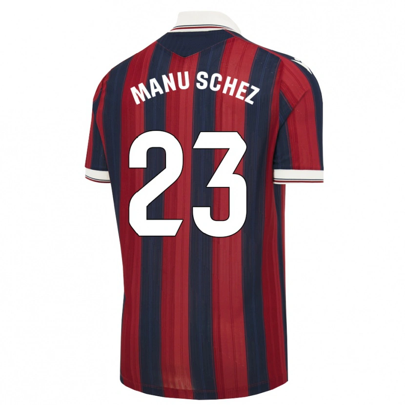 Danxen Femme Maillot Manu Sánchez #23 Bleu Nuit Rouge Tenues Domicile 2026/27 T-Shirt