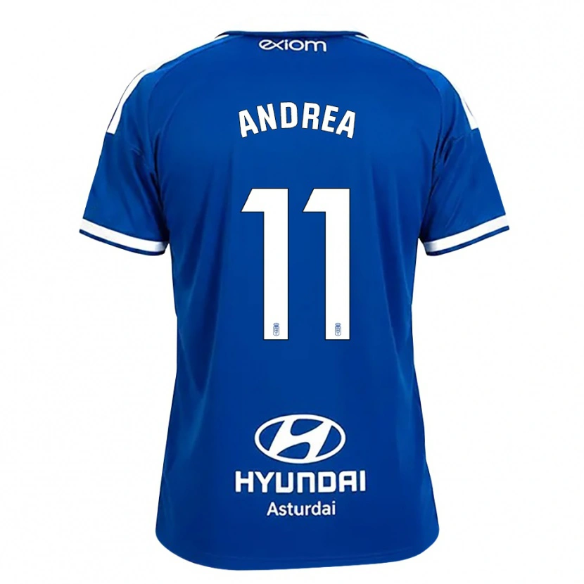 Danxen Femme Maillot Andrea Sordo Gutierrez #11 Bleu Moyen Blanc Tenues Domicile 2026/27 T-Shirt