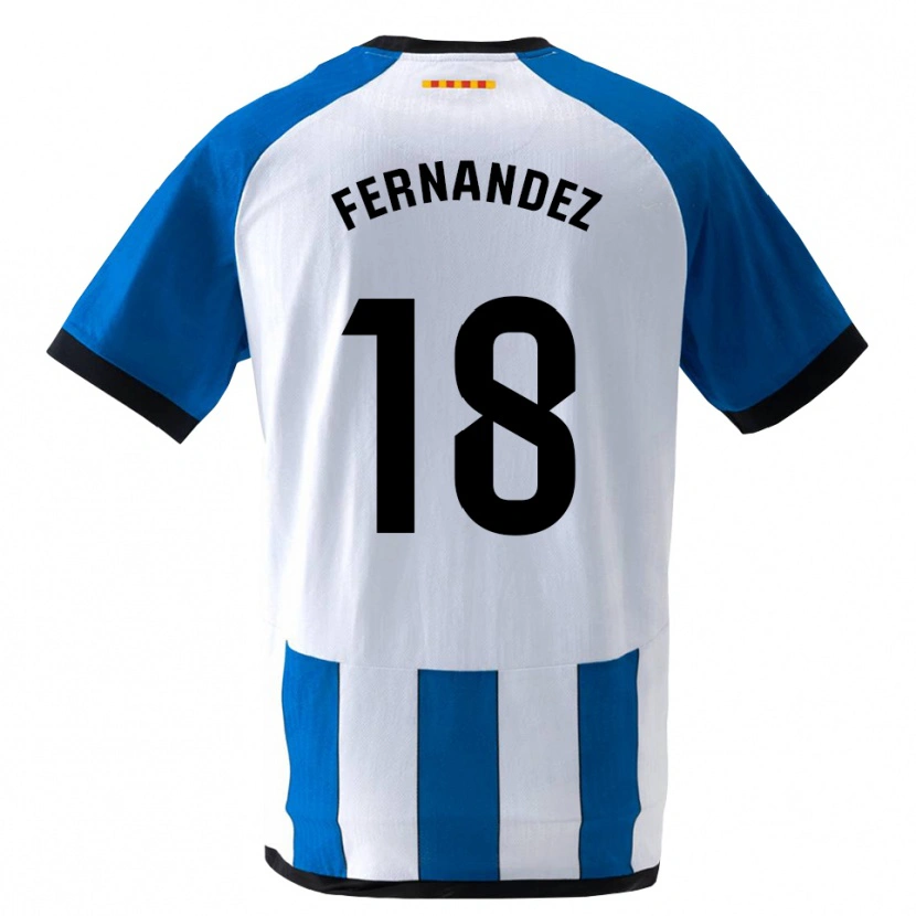 Danxen Femme Maillot Marcos Fernández #18 Bleu Royal Blanc Tenues Domicile 2026/27 T-Shirt