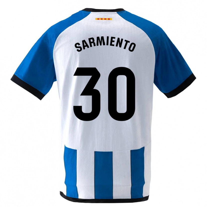 Danxen Femme Maillot Izan Sarmiento #30 Bleu Royal Blanc Tenues Domicile 2026/27 T-Shirt