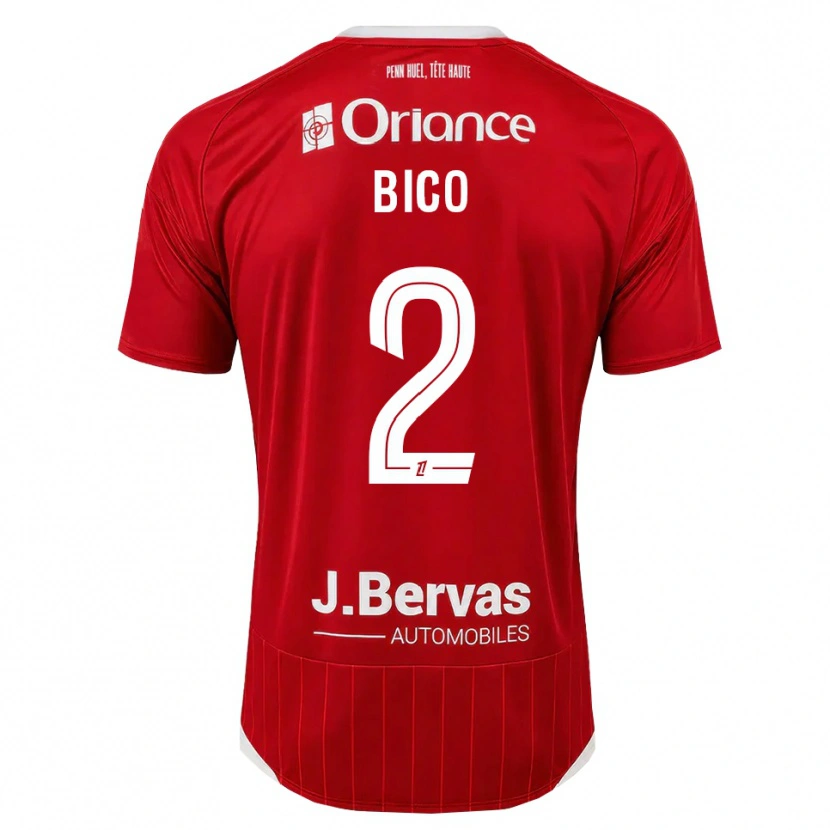 Danxen Femme Maillot Angelo Bico #2 Blanc Rouge Tenues Domicile 2026/27 T-Shirt