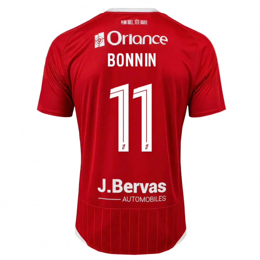 Danxen Femme Maillot Lilian Bonnin #11 Blanc Rouge Tenues Domicile 2026/27 T-Shirt