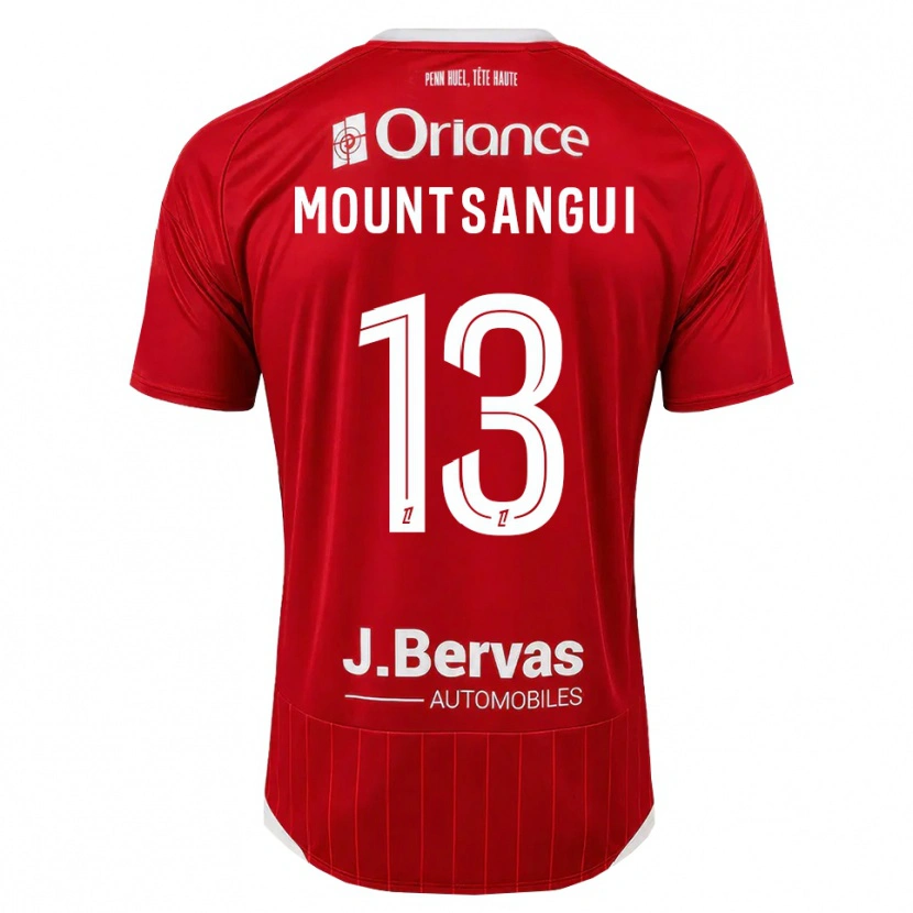 Danxen Femme Maillot Warren Mountsangui #13 Blanc Rouge Tenues Domicile 2026/27 T-Shirt
