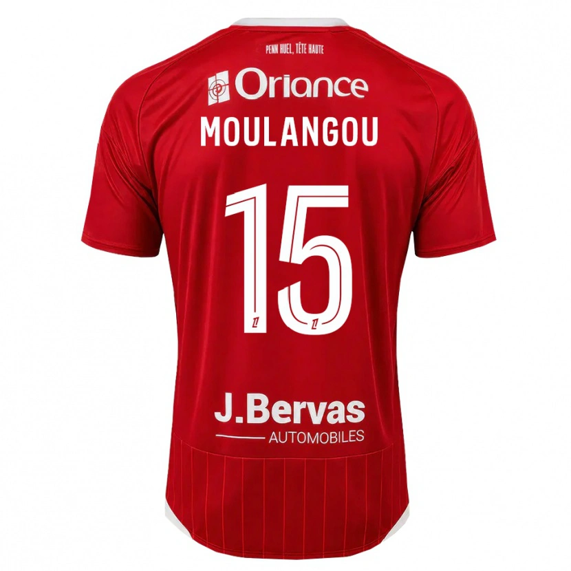 Danxen Femme Maillot Kenan Moulangou #15 Blanc Rouge Tenues Domicile 2026/27 T-Shirt