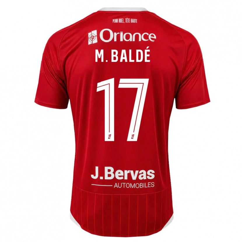 Danxen Femme Maillot Mama Baldé #17 Blanc Rouge Tenues Domicile 2026/27 T-Shirt