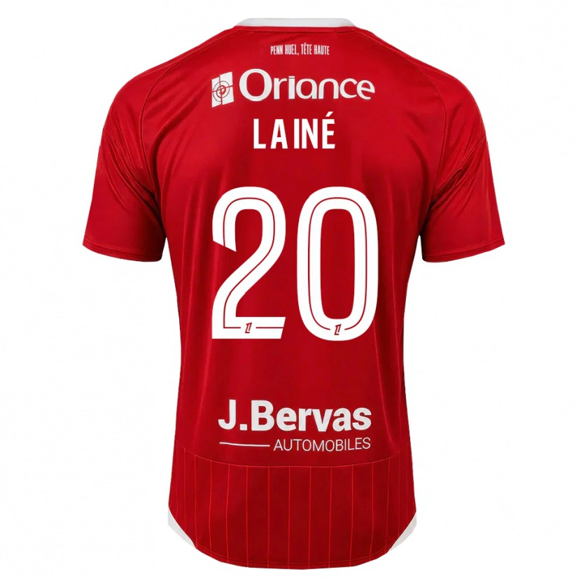 Danxen Femme Maillot Mathis Lainé #20 Blanc Rouge Tenues Domicile 2026/27 T-Shirt
