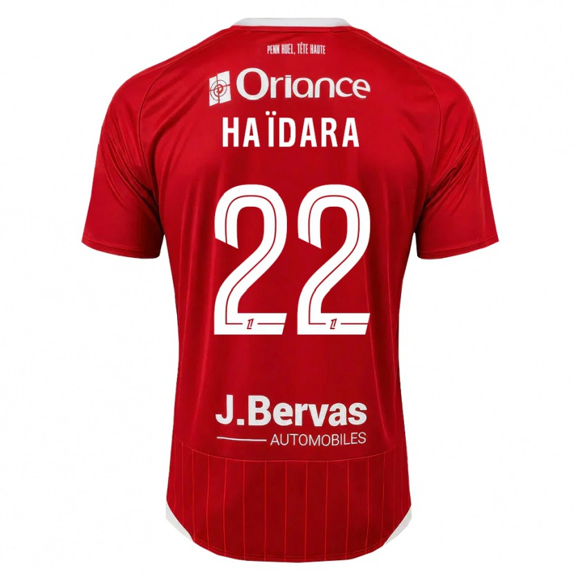 Danxen Femme Maillot Massadio Haidara #22 Blanc Rouge Tenues Domicile 2026/27 T-Shirt